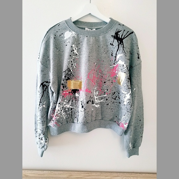 paint splatter crewneck